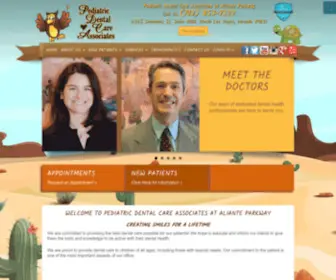 PediatriCDentalcareassociatesaliante.com(Pediatric Dentist in North Las Vegas) Screenshot