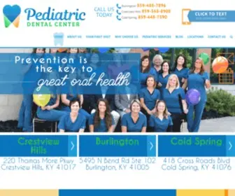 PediatriCDentalcenter.com(Pediatric Dentistry Burlington KY) Screenshot