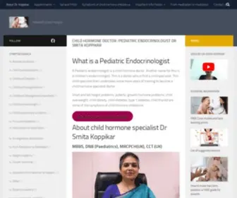 Pediatricendocrinologistindia.com(Child hormone doctor (Pediatric endocrinologist) in India) Screenshot