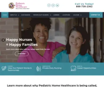 Pediatrichomehealthcare.com(Pediatric Home Healthcare) Screenshot