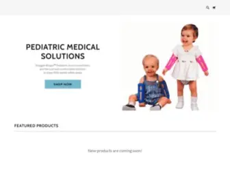 Pediatricmedicalsolutions.com(Arm Restraints for Babies) Screenshot