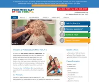 Pediatricseastofny.com(Upper East Side Pediatrician NYC Manhattan New York) Screenshot