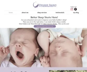 Pediatricsleepcoach.com(Pediatric Sleep Coach Desiree Baird) Screenshot