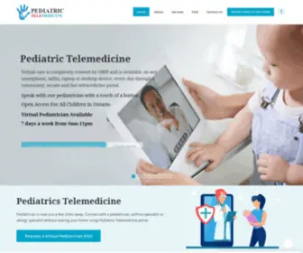 Pediatrictelemedicine.ca(Pediatric Telemedicine) Screenshot