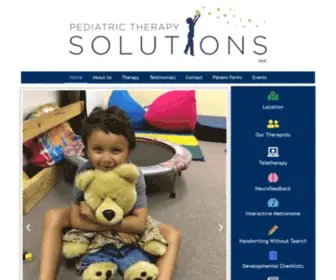 Pediatrictherapysolution.com(Pediatric Therapy Solutions) Screenshot