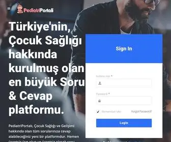 Pediatriportali.net(Pediatriportali) Screenshot