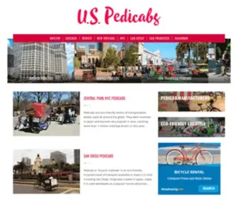 Pedicabs.us(Pedicab rickshaw tours in the United States) Screenshot