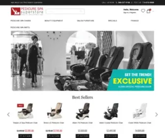Pedicurespasuperstore.com(#1 Rated Pedicure Chairs for Sale at Wholesale) Screenshot