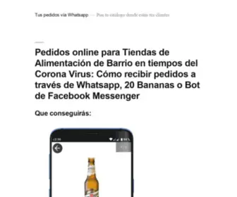 Pedidoswhatsapp.com(Tus pedidos vía Whatsapp) Screenshot