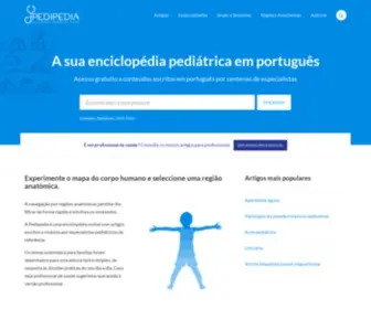 Pedipedia.org(Enciclopédia Pediátrica Online) Screenshot