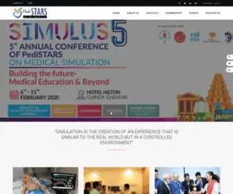 Pedistarsindia.com(Pediatric Simulation Training and Research Society) Screenshot