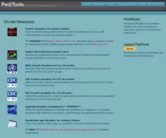 Peditools.org(PediTools Home) Screenshot