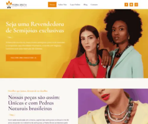 Pedrabrutasemijoias.com.br(Conheça) Screenshot