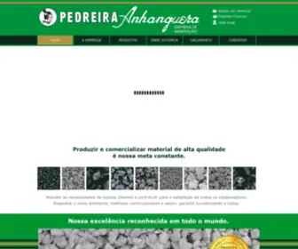 Pedreiraanhanguera.com.br(Pedreira Anhanguera) Screenshot