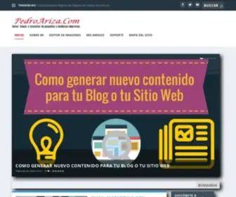 Pedroariza.com(El Blog Oficial de Pedro Ariza) Screenshot