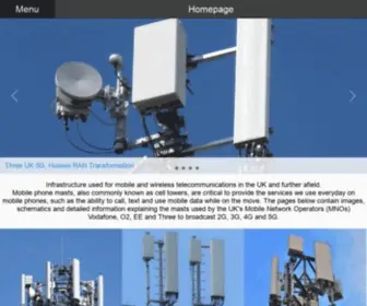 Pedroc.co.uk(Mobile Telecommunications Infrastructure library for the UK and abroad) Screenshot