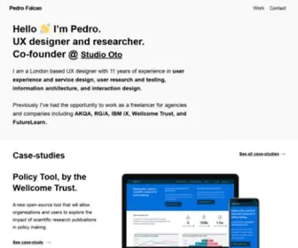 Pedrofalcao.net(Pedro Falcao) Screenshot