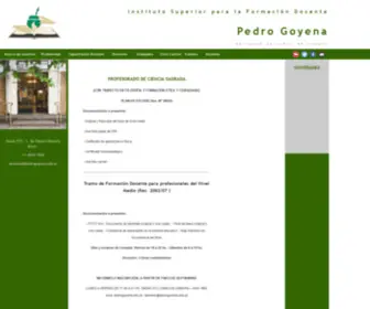 Pedrogoyena.edu.ar(Página) Screenshot