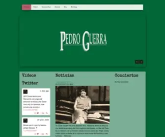 Pedroguerra.com(PEDRO GUERRA) Screenshot