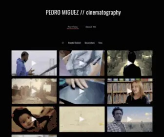 Pedromiguez.com(Visual Storyteller) Screenshot