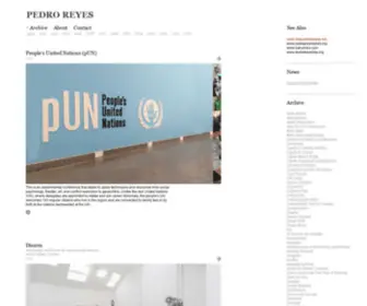 Pedroreyes.net(Pedro Reyes) Screenshot
