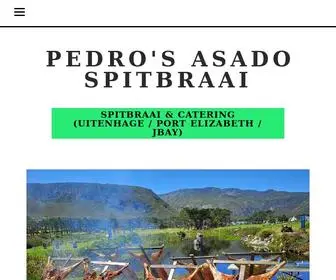 Pedrosasado.com(Pedro's Asado Spitbraai) Screenshot