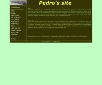 Pedros.cz(Pedro's site) Screenshot