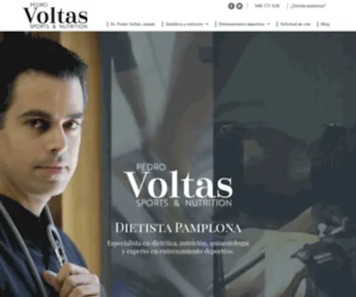 Pedrovoltas.com(Dietista Pamplona) Screenshot