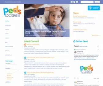 Pedscases.com(Pediatric Education Online) Screenshot