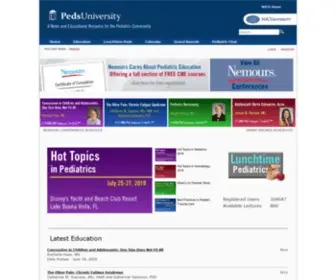 Pedsuniversity.org(PEDSUniversity > Home) Screenshot