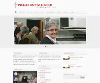 Peeblesbaptistchurch.org(Peebles Baptist Church) Screenshot