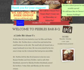 Peeblesbbq.com(Peeblesbbq) Screenshot