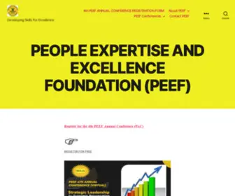 Peef-SDG.org(Developing Skills For Excellence) Screenshot