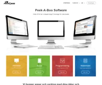 Peekaboo.se(Hemsida i Wordpress) Screenshot