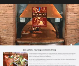 Peekabookitchen.com(Peekaboo Canyon Wood Fired Kitchen) Screenshot