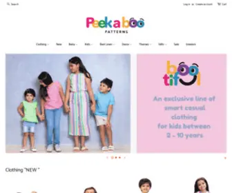 Peekaboopatterns.in(Peekaboo Patterns) Screenshot