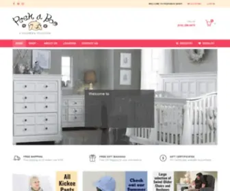 PeekabooStores.com(Baby store with the finest quality Nursery Furniture and Swivel Gliders) Screenshot