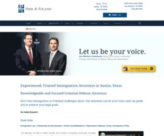 Peekandtoland.com(Austin Criminal Defense Attorney) Screenshot
