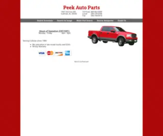 Peekautoparts.com(Peek Auto Parts) Screenshot