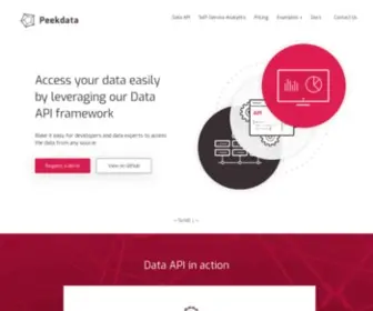 Peekdata.io(Reporting API and Embedded Analytics) Screenshot