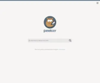 Peekier.com(A new way to search) Screenshot