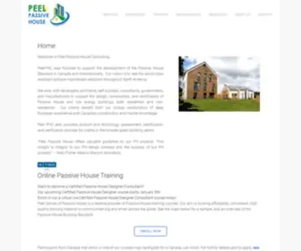 Peelpassivehouse.ca(Peel Passive House Consulting) Screenshot