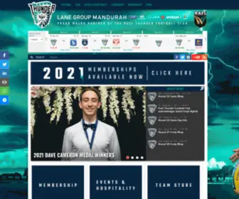 Peelthunder.com.au(Peel Thunder Football Club) Screenshot