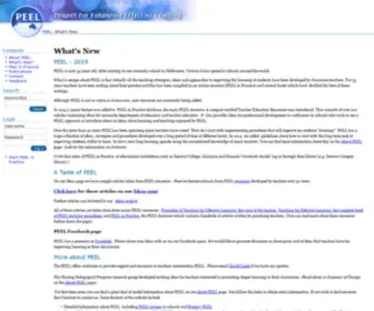 Peelweb.org(What's New) Screenshot