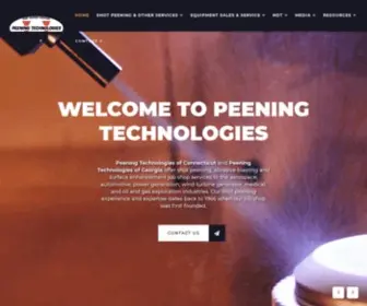 Peentech.com(Peening Technologies) Screenshot