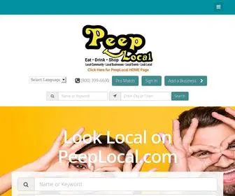 Peeplocal.com(PeepLocal a Local Community Website) Screenshot