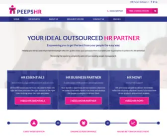 Peepshr.co.uk(Outsource your HR) Screenshot