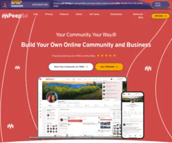 Peepso.com(Free User Profile and Community WordPress Plugin) Screenshot