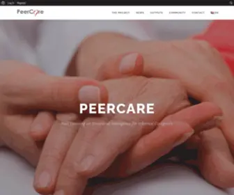 Peercare.eu(Peer learning on Emotional Intelligence for Informal Caregivers) Screenshot