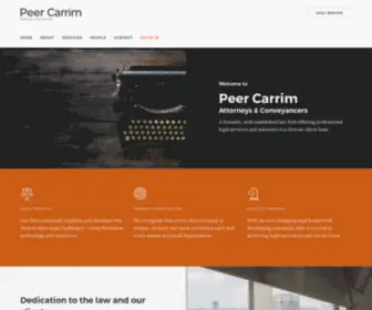 Peercarrim.co.za(Peer Carrim Attorneys) Screenshot